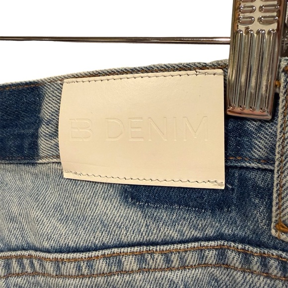 EB Denim Unraveled Two Newport frayed high-rise straight-leg jeans women’s 28 - Picture 12 of 13